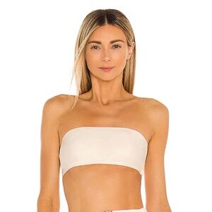 Camila Coelho Catarina Top in Creme. Swimsuit Top. Size Medium.
